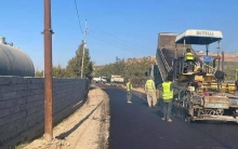 The road to Armawani Sarw village is being repaired and paved