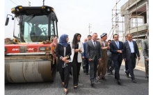 The governor of Erbil inspects the project of paving internal streets and install sewage networks in Asuda City