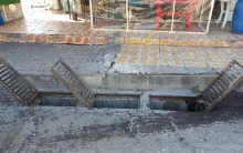 Cleaning and removing the heads of water intakes in places where there is a risk of water accumulation and flooding